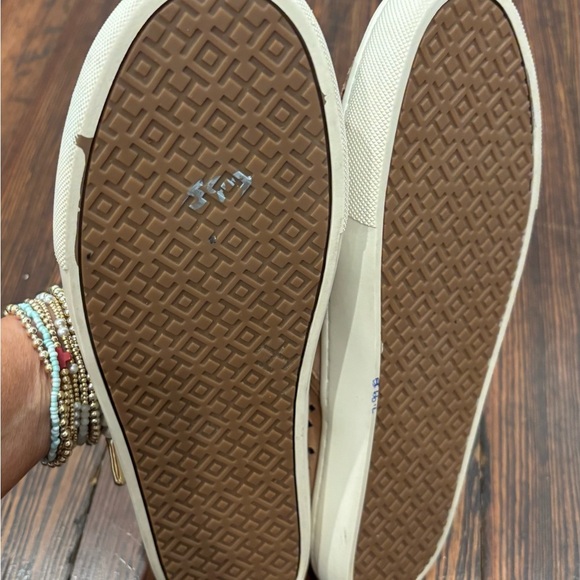 Tory Burch Tan Perforated Slip-On Loafers - Picture 5 of 7